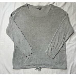 Barefoot Dreams Cozychic Luxe Long Sleeve Pajama Top Size Medium Gray Loungewear